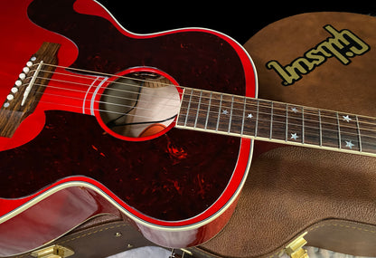 NEW ! Gibson Acoustic Everly Brothers Custom Shop Limited Edition J-180 Acoustic-Electric Guitar - Cherry - Authorized Dealer - 5lbs - G07803
