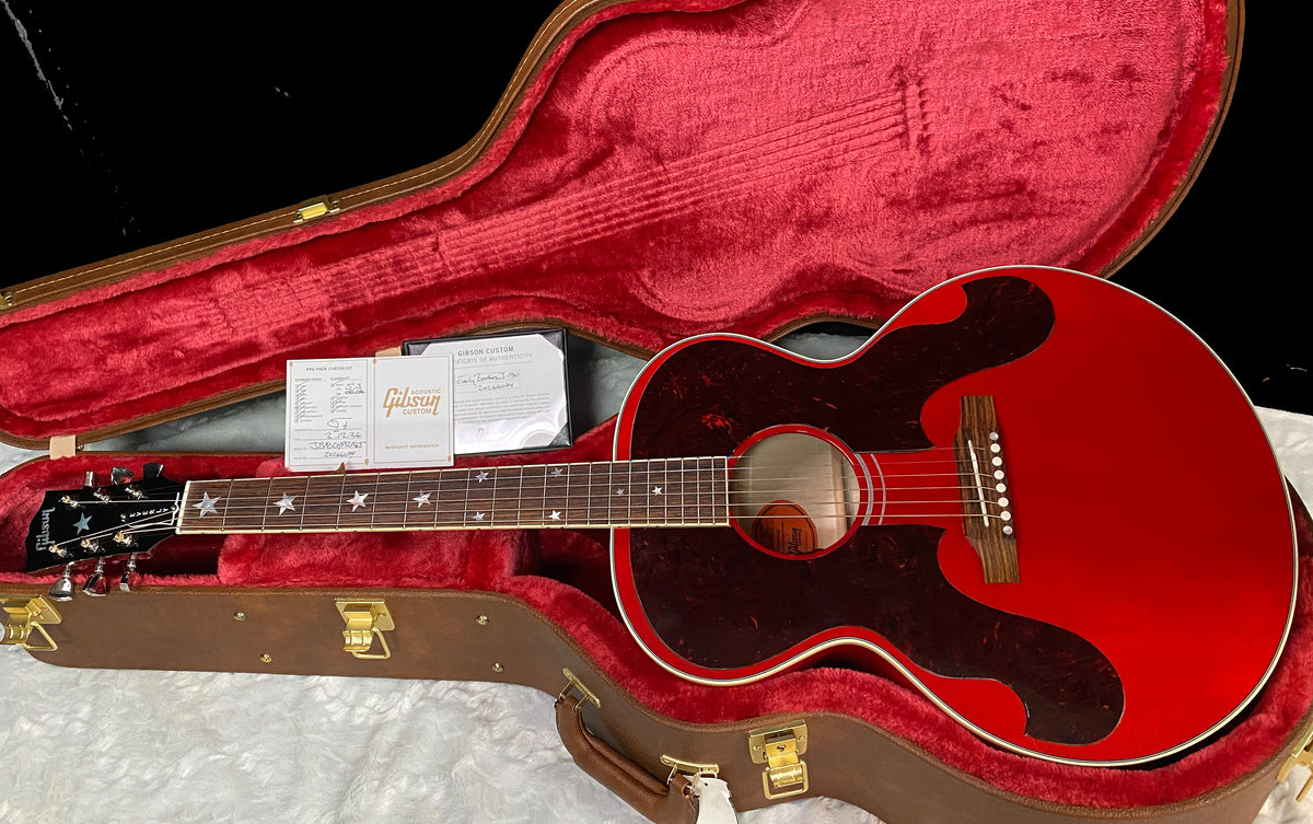 NEW ! Gibson Acoustic Everly Brothers Custom Shop Limited Edition J-180 Acoustic-Electric Guitar - Cherry - Authorized Dealer - 5lbs - G07803
