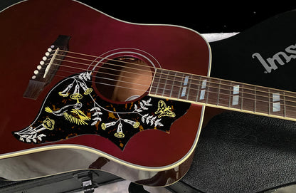NEW ! Gibson Acoustic Hummingbird Standard Acoustic-Electric Guitar - Wine Red - 4.5lbs - G07804