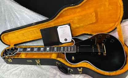 NEW! Gibson Les Paul Custom - Dealer Select - P90 Pick-Ups - VOS Ebony Finish - Custom Shop M2M - Authorized Dealer - Only 9.1 lbs - G07099