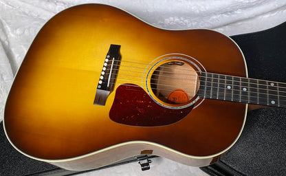 NEW! Gibson Custom Shop J-45 Koa Carpathian Spruce Acoustic-Electric Guitar - Honeyburst - Authorized Dealer - 4.4lbs - G06401