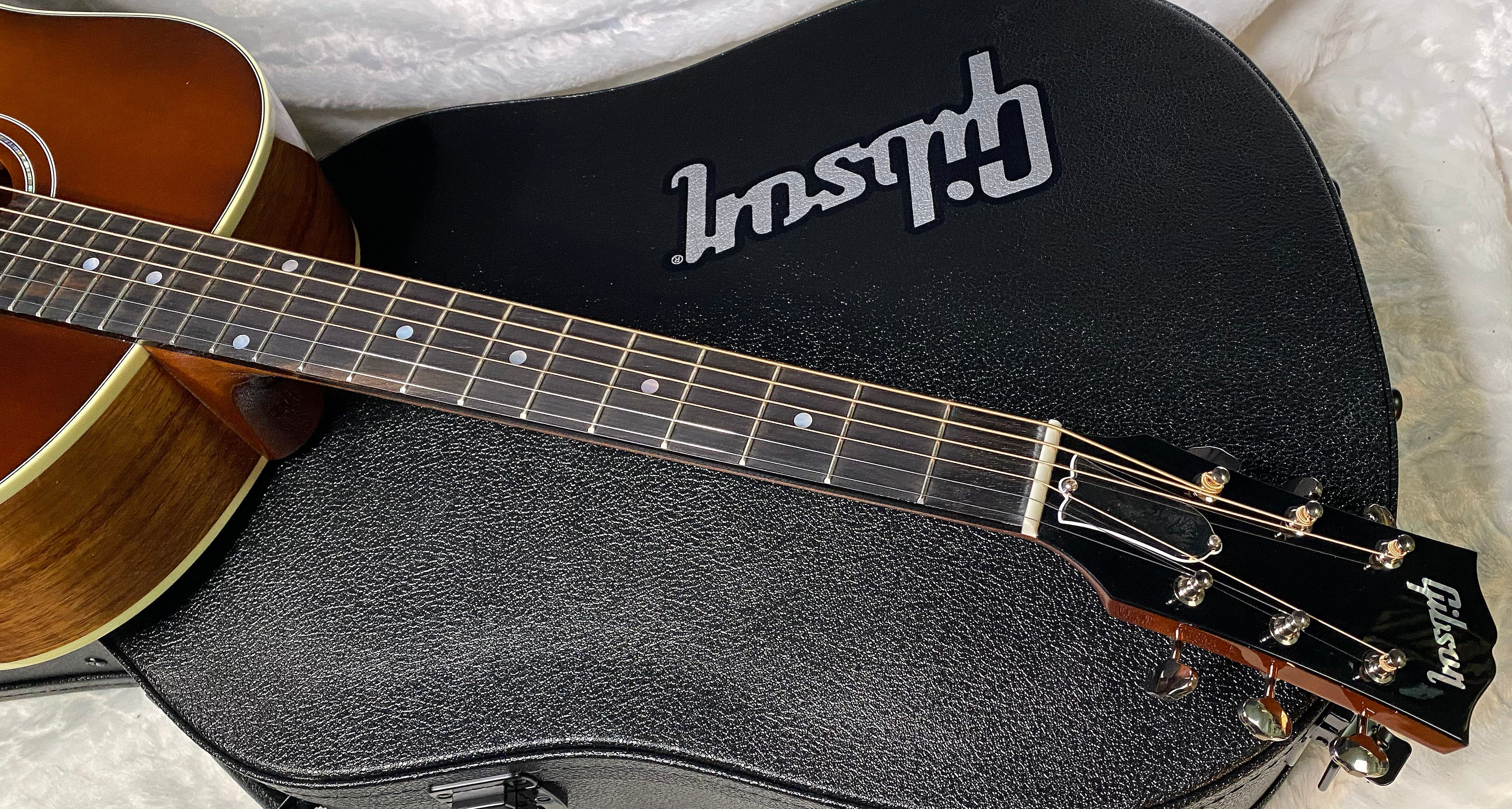 NEW! Gibson Custom Shop J-45 Koa Carpathian Spruce Acoustic-Electric Guitar - Honeyburst - Authorized Dealer - 4.4lbs - G06401