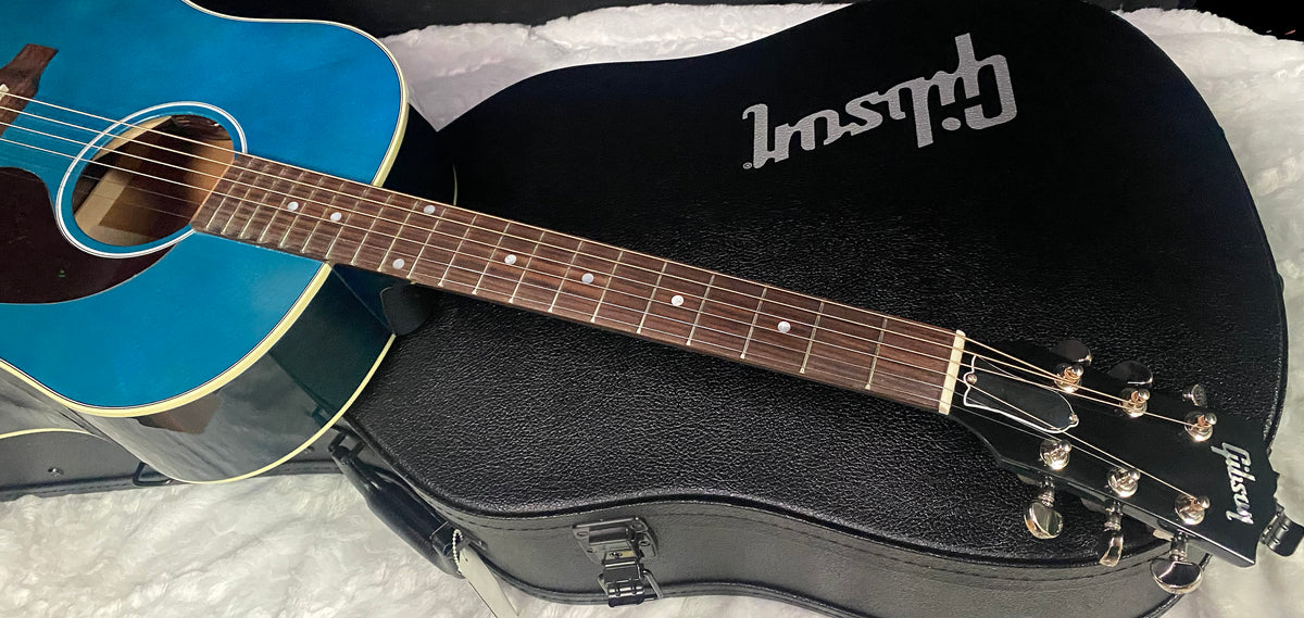 NEW ! Gibson Acoustic J-45 Standard Acoustic Guitar - Bluebonnet Gloss - Authorized Dealer - 4.5lbs - G07815