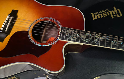NEW! Gibson Acoustic Songwriter Custom EC Vine Acoustic-Electric Guitar - Rosewood Burst - Greatest Hits II - Authorized Dealer - G07821