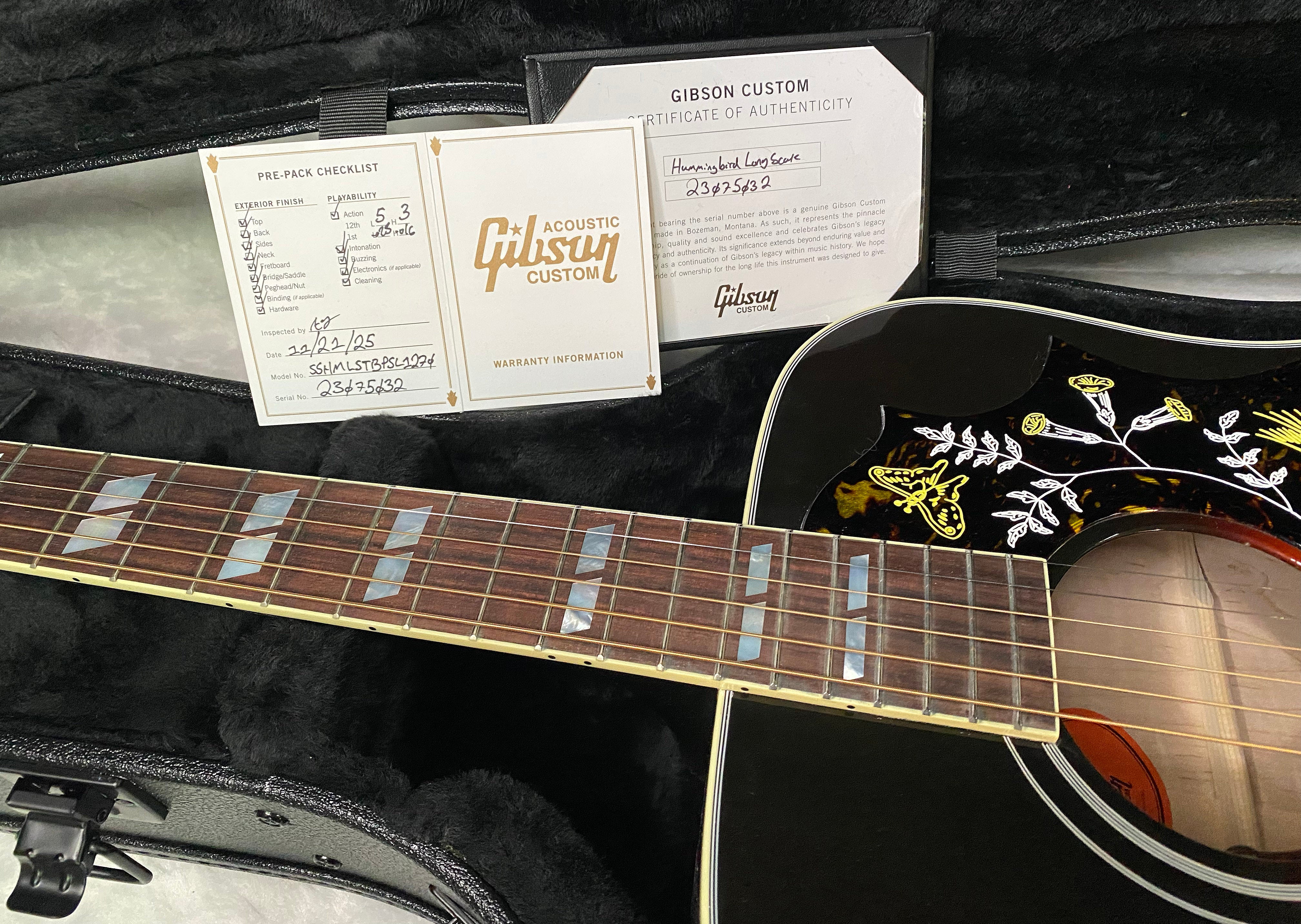 NEW! Gibson Acoustic Hummingbird Maple Long Scale Acoustic-Electric Guitar - Tri-burst - Custom Shop - Limited Edition - Authorized Dealer - G06399
