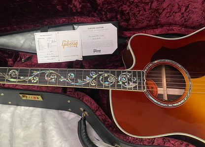 NEW! Gibson Acoustic Songwriter Custom EC Vine Acoustic-Electric Guitar - Rosewood Burst - Greatest Hits II - Authorized Dealer - G07821