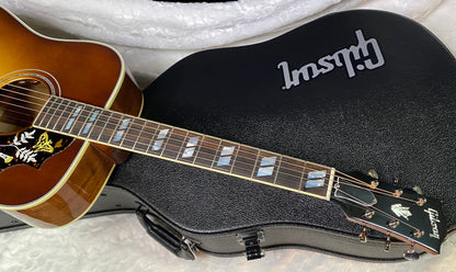 NEW! Gibson Custom Shop Hummingbird Koa/Carpathian Spruce Acoustic-Electric Guitar - Honeyburst - 4.6 lbs - Authorized Dealer! G06395