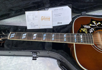 NEW! Gibson Custom Shop Hummingbird Koa/Carpathian Spruce Acoustic-Electric Guitar - Honeyburst - 4.6 lbs - Authorized Dealer! G06395