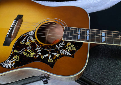 NEW! Gibson Custom Shop Hummingbird Koa/Carpathian Spruce Acoustic-Electric Guitar - Honeyburst - 4.55lbs - Authorized Dealer! G06406