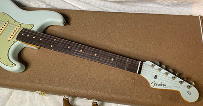 NEW! Fender Limited Edition Custom Shop 1960 Stratocaster Relic - Aged Sonic Blue - Matching Peg Head - 7.8lbs - Authorized Dealer - G07113