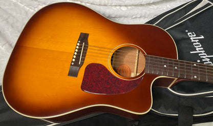 NEW! Epiphone Inspired by Gibson J-45 Standard EC Acoustic-Electric Guitar - Honeyburst - 5.5lbs - Gig Bag - Authorized Dealer - G07108