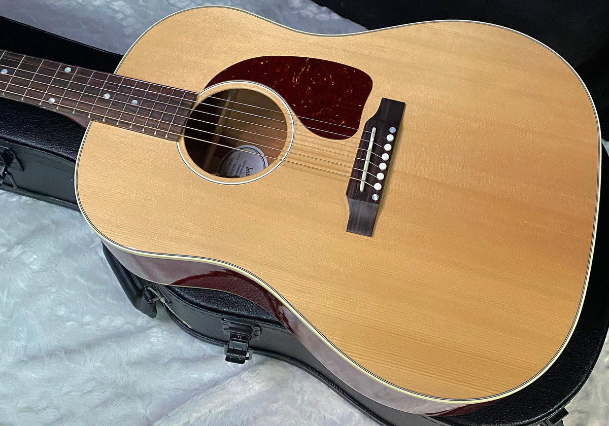NEW ! Gibson Acoustic J-45 Standard Acoustic Electric Guitar - Natural Gloss Cherry Back - 4.7lbs - Authorized Dealer - G07824