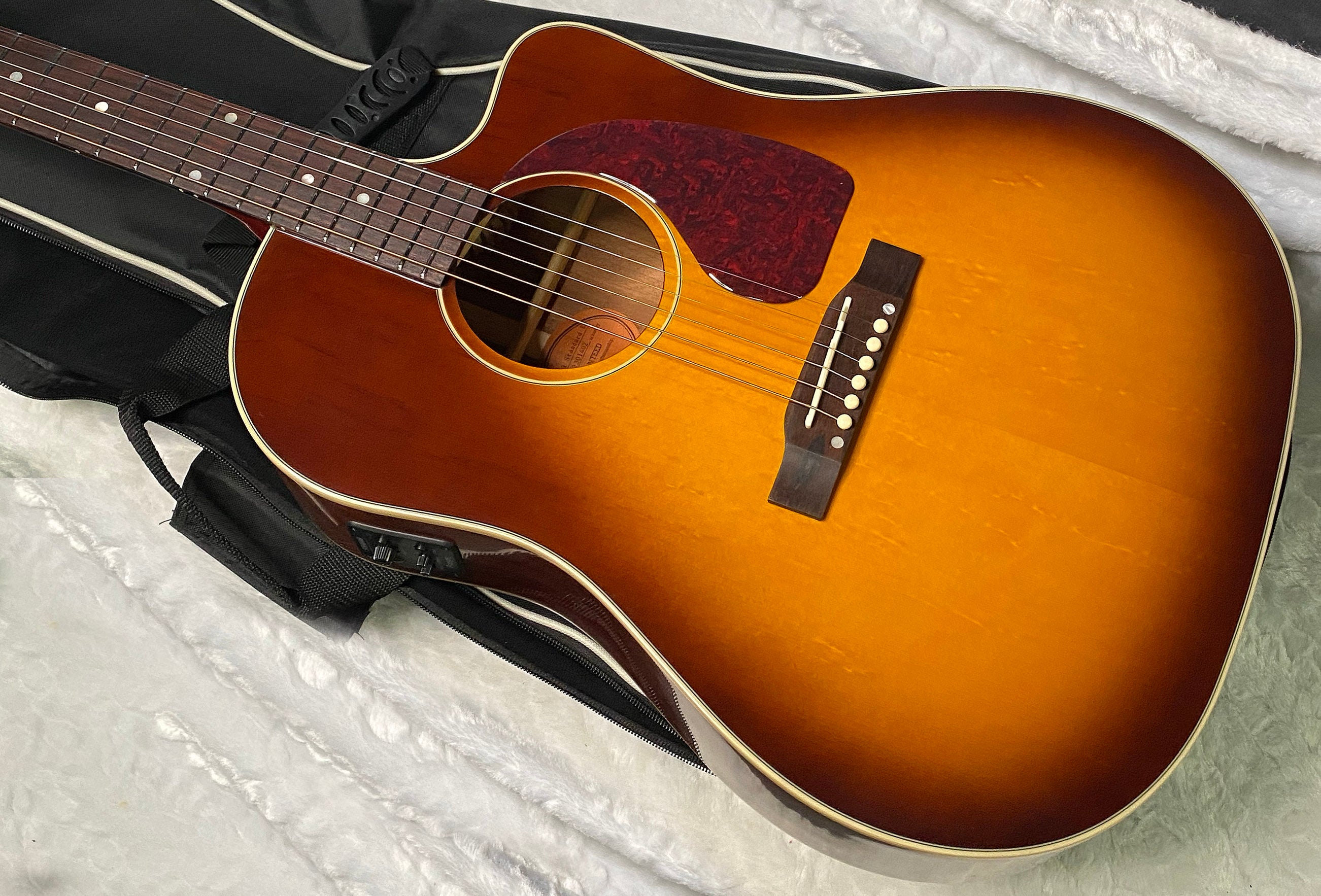 NEW! Epiphone Inspired by Gibson J-45 Standard EC Acoustic-Electric Guitar - Honeyburst - 5.5lbs - Gig Bag - Authorized Dealer - G07108