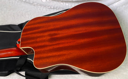 NEW! Epiphone Inspired by Gibson J-45 Standard EC Acoustic-Electric Guitar - Honeyburst - 5.5lbs - Gig Bag - Authorized Dealer - G07108