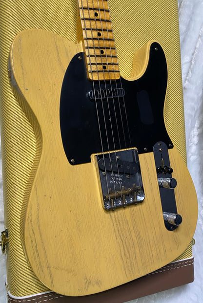 NEW! Fender Custom Shop 1951 Telecaster Journeyman Relic - Aged NoCaster Blonde - 7.2lbs - Authorized Dealer - G07112
