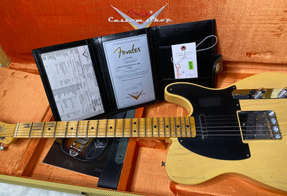 NEW! Fender Custom Shop 1951 Telecaster Journeyman Relic - Aged NoCaster Blonde - 7.2lbs - Authorized Dealer - G07112