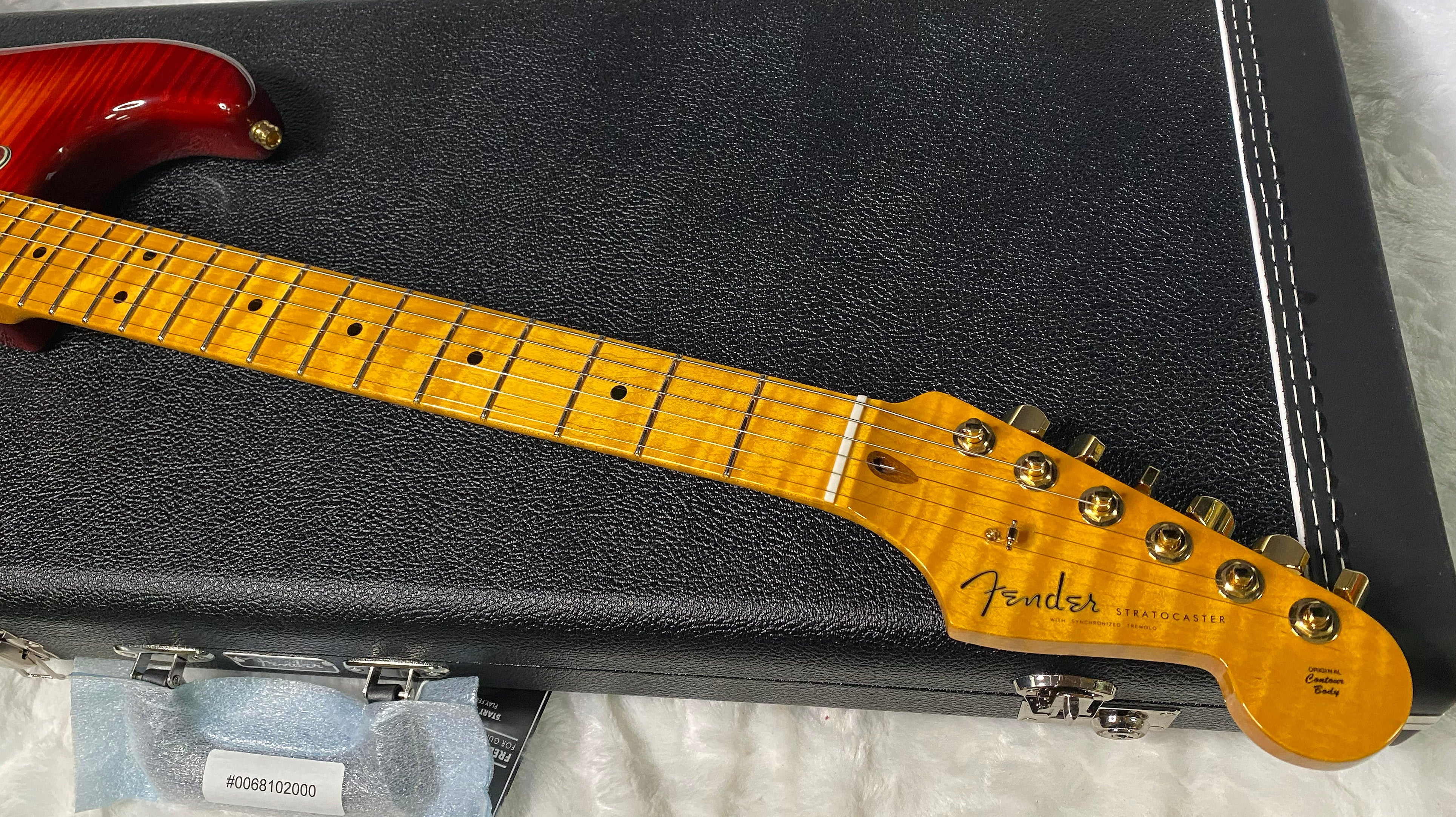 NEW! Fender Limited Edition Custom Deluxe AAA Flame Stratocaster - Hand Wound Pick-Ups - Gold Hardware - Aged Cherry Sunburst - 7.6lbs - Authorized Dealer - G07114 - WOW!