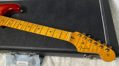 NEW! Fender Limited Edition Custom Deluxe AAA Flame Stratocaster - Hand Wound Pick-Ups - Gold Hardware - Aged Cherry Sunburst - 7.6lbs - Authorized Dealer - G07114 - WOW!
