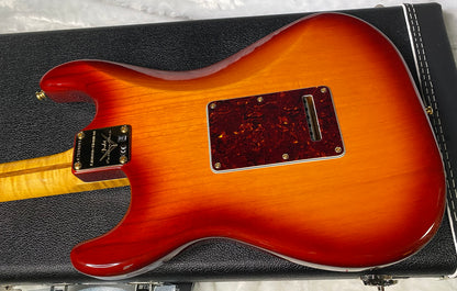 NEW! Fender Limited Edition Custom Deluxe AAA Flame Stratocaster - Hand Wound Pick-Ups - Gold Hardware - Aged Cherry Sunburst - 7.6lbs - Authorized Dealer - G07114 - WOW!