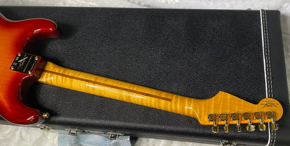 NEW! Fender Limited Edition Custom Deluxe AAA Flame Stratocaster - Hand Wound Pick-Ups - Gold Hardware - Aged Cherry Sunburst - 7.6lbs - Authorized Dealer - G07114 - WOW!