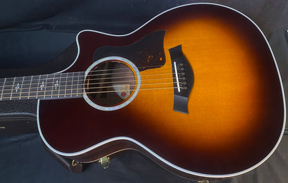 NEW! Taylor 414ce-R V-Class Acoustic-Electric Guitar - Tobacco Burst - Authorized Dealer - 4.85 lbs - G05682