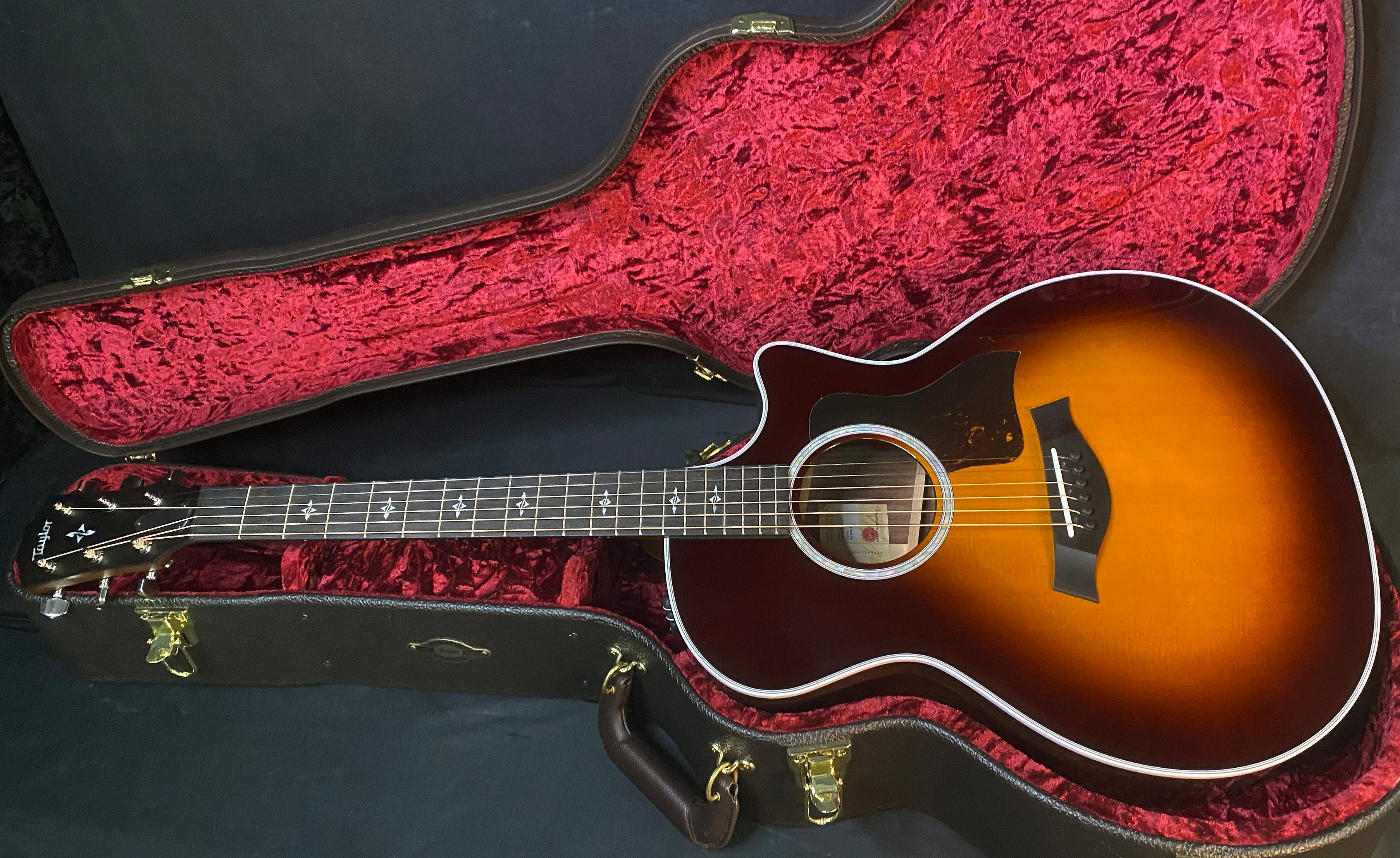 NEW! Taylor 414ce-R V-Class Acoustic-Electric Guitar - Tobacco Burst - Authorized Dealer - 4.85 lbs - G05682