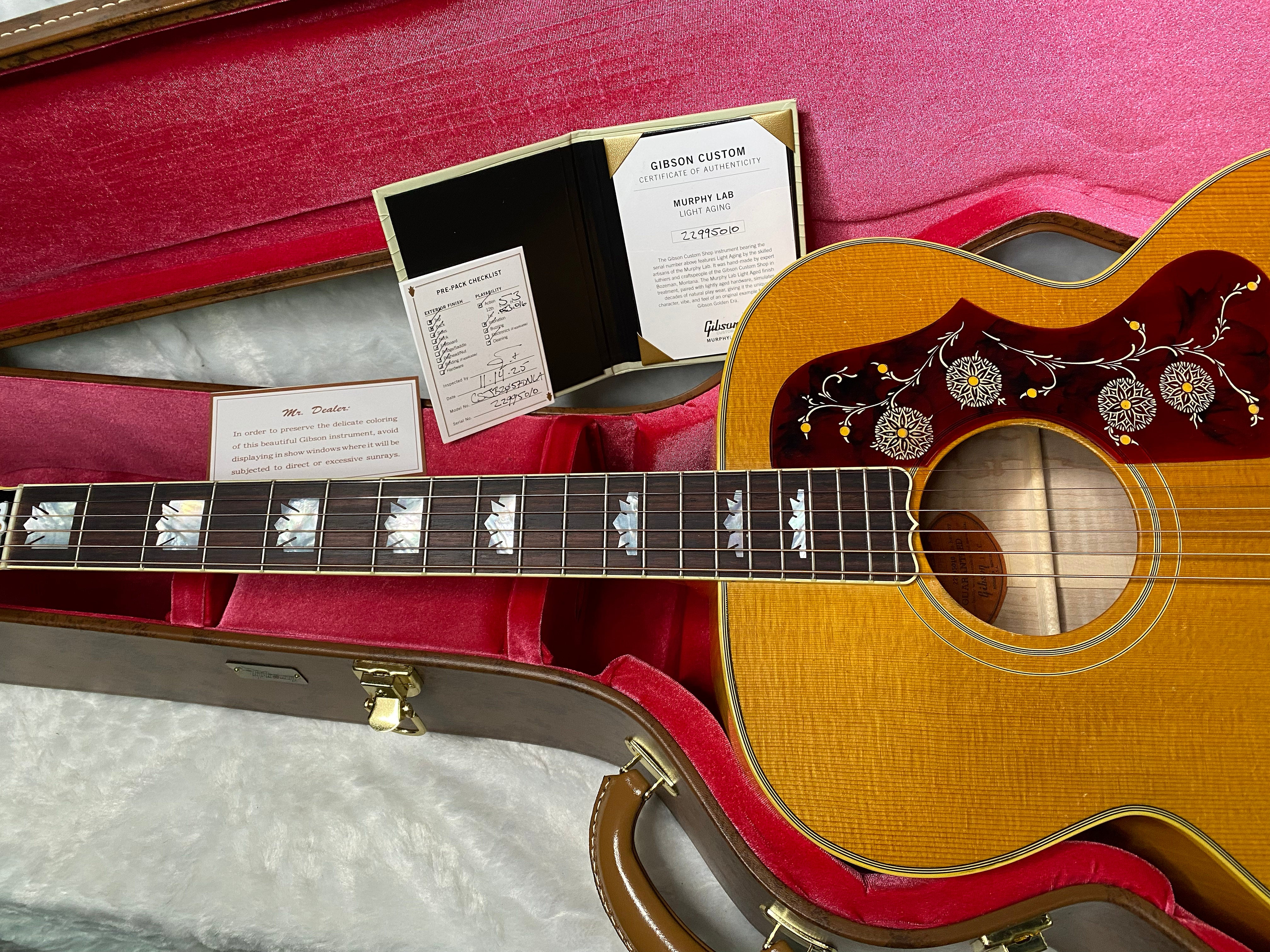 NEW! Gibson 1957 SJ-200 Light Aged Murphy Lab Custom Shop Acoustic Guitar - 4.3lbs - Authorized Dealer - G07127