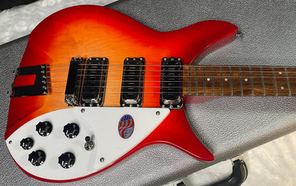 NEW! Rickenbacker 350V63 Liverpool Electric Guitar - Fire Glo - FG - Authorized Dealer - Only 6.6lbs - G07834