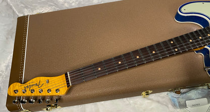 NEW! Fender Custom Shop Flamethrower Telecaster Custom - NOS - Modern Specs - Texas Special Pick-Ups - AAAA Flamed Neck - Blue Sparkle - Authorized Dealer - 7.8 lbs - G07121