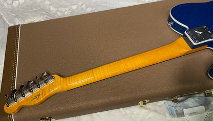 NEW! Fender Custom Shop Flamethrower Telecaster Custom - NOS - Modern Specs - Texas Special Pick-Ups - AAAA Flamed Neck - Blue Sparkle - Authorized Dealer - 7.8 lbs - G07121