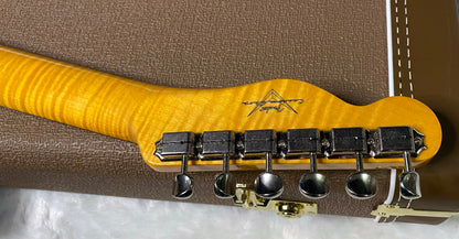 NEW! Fender Custom Shop Flamethrower Telecaster Custom - NOS - Modern Specs - Texas Special Pick-Ups - AAAA Flamed Neck - Blue Sparkle - Authorized Dealer - 7.8 lbs - G07121