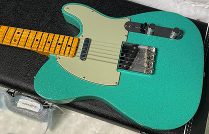 NEW! Fender Custom Shop Flamethrower Telecaster Custom - NOS - Modern Specs - Texas Special Pick-Ups - AAAA Flamed Neck - Seafoam Green Sparkle - Authorized Dealer - 7.6lbs - G07120