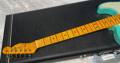 NEW! Fender Custom Shop Flamethrower Telecaster Custom - NOS - Modern Specs - Texas Special Pick-Ups - AAAA Flamed Neck - Seafoam Green Sparkle - Authorized Dealer - 7.6lbs - G07120