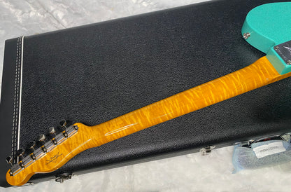 NEW! Fender Custom Shop Flamethrower Telecaster Custom - NOS - Modern Specs - Texas Special Pick-Ups - AAAA Flamed Neck - Seafoam Green Sparkle - Authorized Dealer - 7.6lbs - G07120