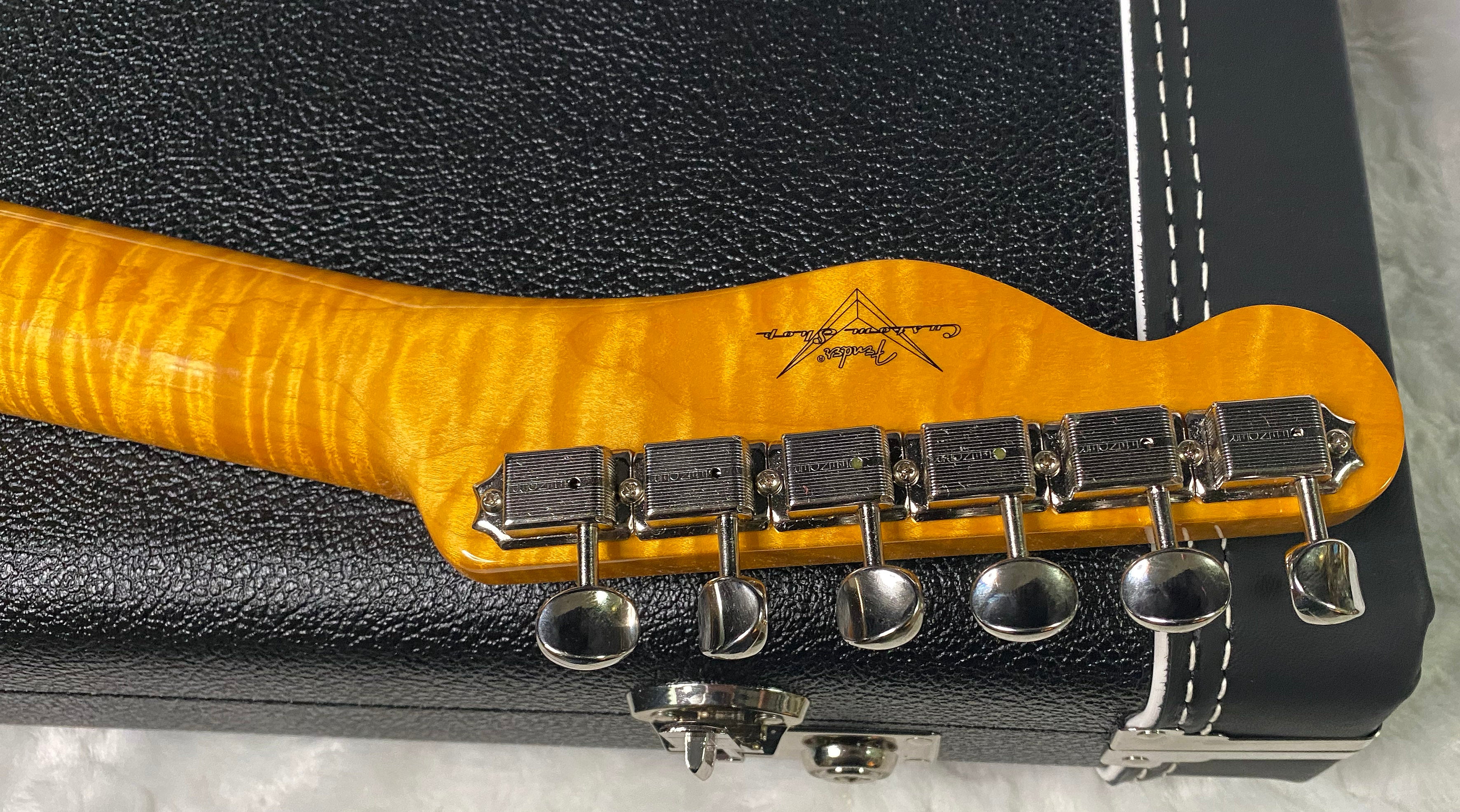NEW! Fender Custom Shop Flamethrower Telecaster Custom - NOS - Modern Specs - Texas Special Pick-Ups - AAAA Flamed Neck - Seafoam Green Sparkle - Authorized Dealer - 7.6lbs - G07120