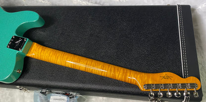 NEW! Fender Custom Shop Flamethrower Telecaster Custom - NOS - Modern Specs - Texas Special Pick-Ups - AAAA Flamed Neck - Seafoam Green Sparkle - Authorized Dealer - 7.6lbs - G07120