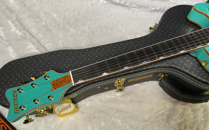 NEW! Gretsch G6134CS-59 Penguin - Bigsby - Master Built - Gonzalo Madrigal - Seafoam Green Sparkle - Authorized Dealer! RARE! Weighs 8.55 lbs - G07128