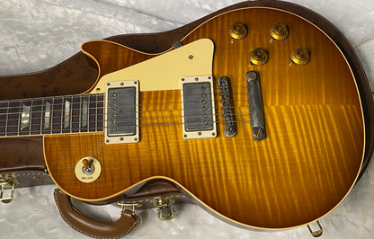 NEW ! Gibson Custom Shop 1959 Les Paul - Golden Poppy Burst - Authorized Dealer - Hand Picked KILLER Flame Top - MONSTER TOP VOS - 8.9 lbs - G06461