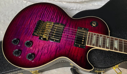NEW! Gibson Custom Les Paul Axcess Standard Figured Top Floyd Rose Electric Guitar - Greatest Hits II - Authorized Dealer - Tri-Berry Burst - WOW! 8.35lbs - G07129