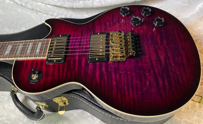 NEW! Gibson Custom Les Paul Axcess Standard Figured Top Floyd Rose Electric Guitar - Greatest Hits II - Authorized Dealer - Tri-Berry Burst - WOW! 8.35lbs - G07129