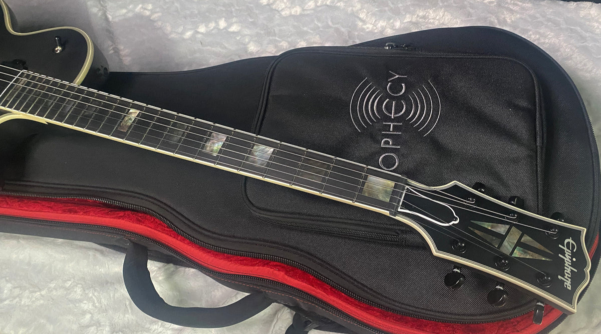 NEW! Epiphone Prophecy Les Paul Inspired by Gibson - Obsidian Storm Satin - Authorized Dealer - 8.8lbs - G07847