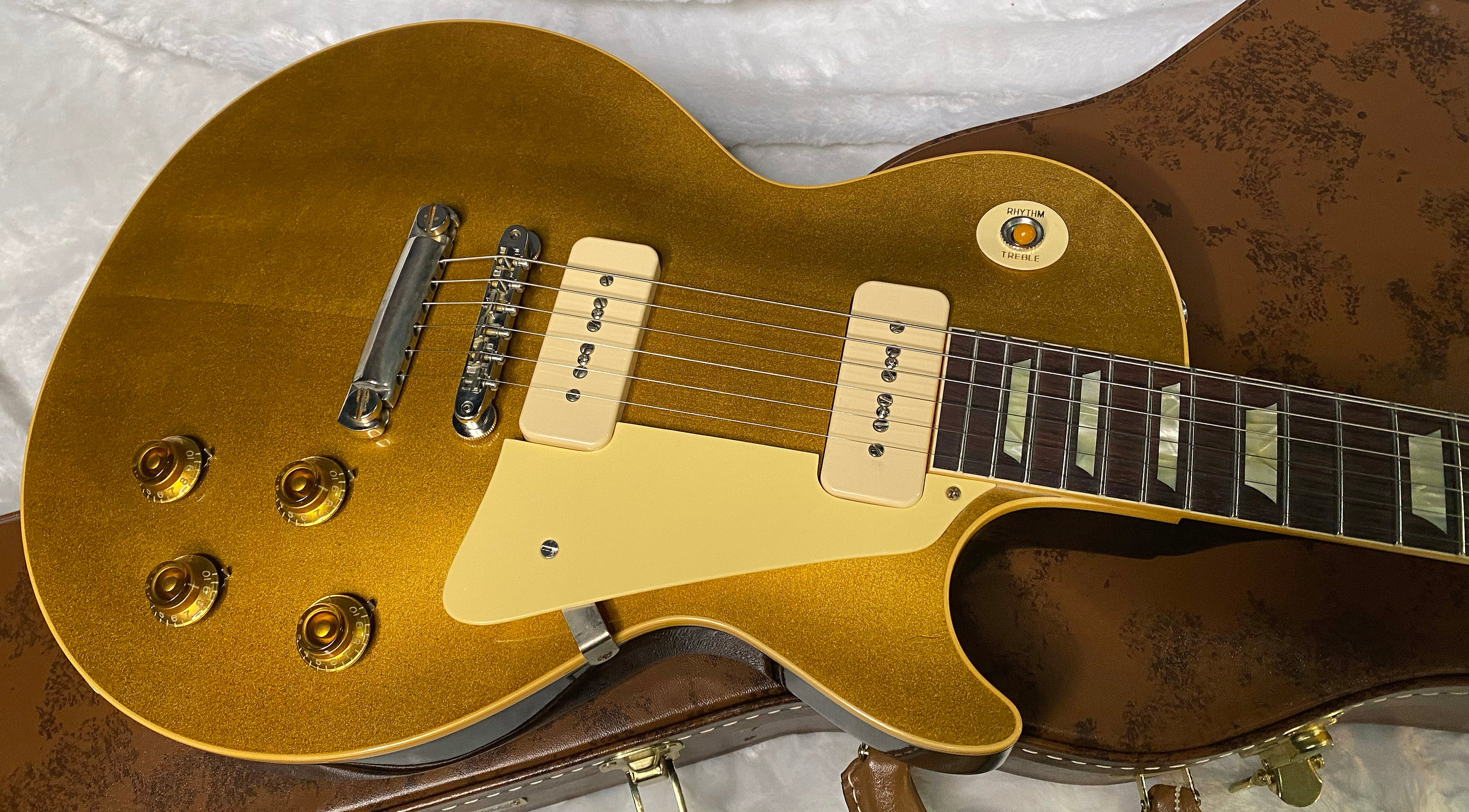 NEW! Gibson Custom Shop Dealer Select One OFF '56 Les Paul Transparent Gold VOS Finish Reissue - 8.5 lbs - Authorized Dealer - G06455