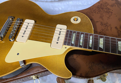 NEW! Gibson Custom Shop Dealer Select One OFF '56 Les Paul Transparent Gold VOS Finish Reissue - 8.5 lbs - Authorized Dealer - G06455