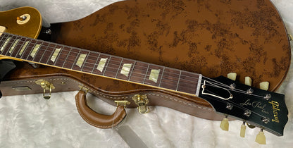 NEW! Gibson Custom Shop Dealer Select One OFF '56 Les Paul Transparent Gold VOS Finish Reissue - 8.5 lbs - Authorized Dealer - G06455