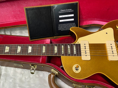 NEW! Gibson Custom Shop Dealer Select One OFF '56 Les Paul Transparent Gold VOS Finish Reissue - 8.5 lbs - Authorized Dealer - G06455