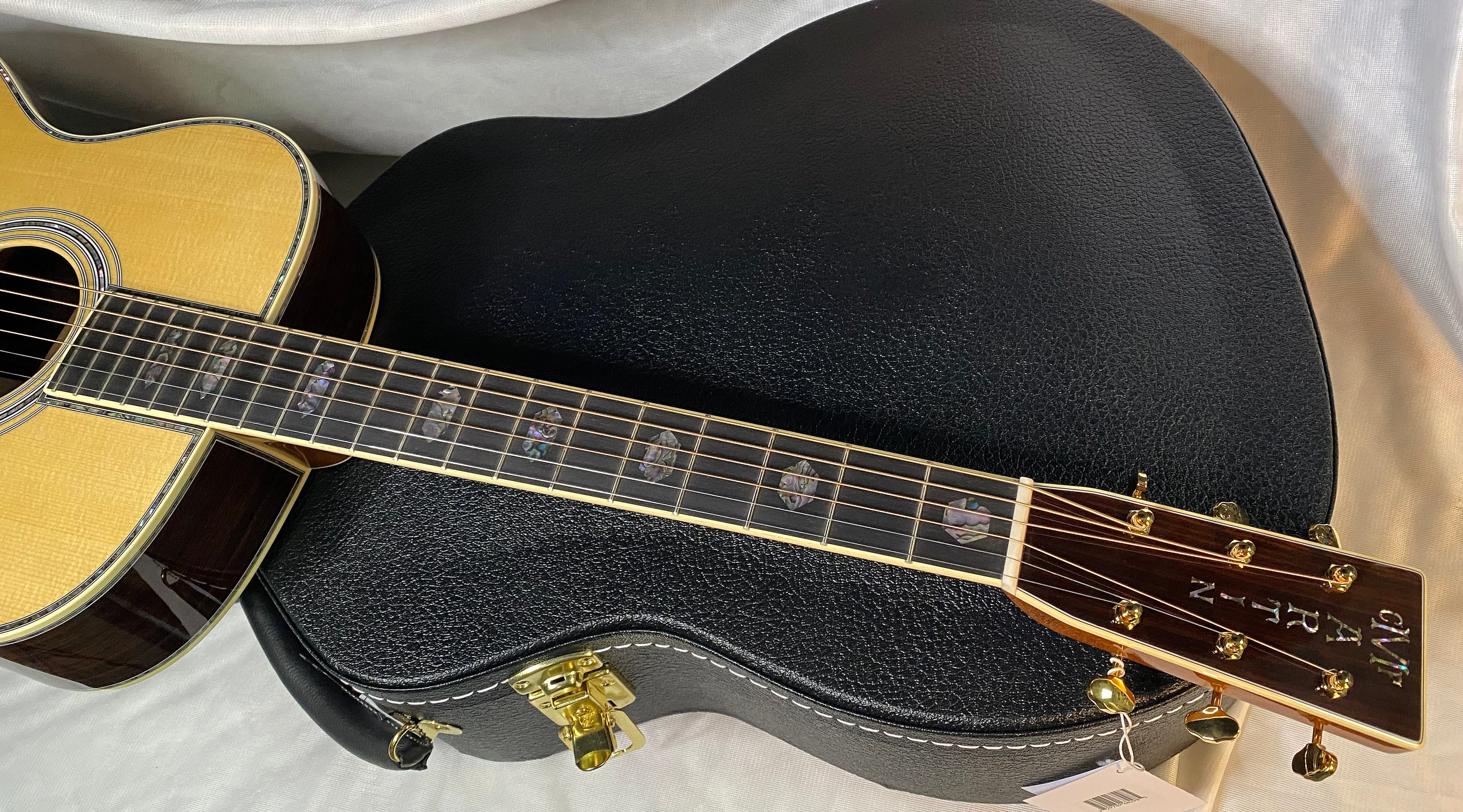 NEW Martin OM-45 Standard Series Acoustic Guitar - Natural with Aging Toner - 4.1lbs - Authorized Dealer - G05691