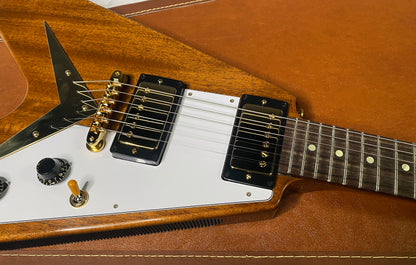 NEW! Gibson Custom 1958 Mahogany Flying V Reissue Electric Guitar - Antique Natural, VOS - WOW - Authorized Dealer - Only 6.9lbs! - G07132
