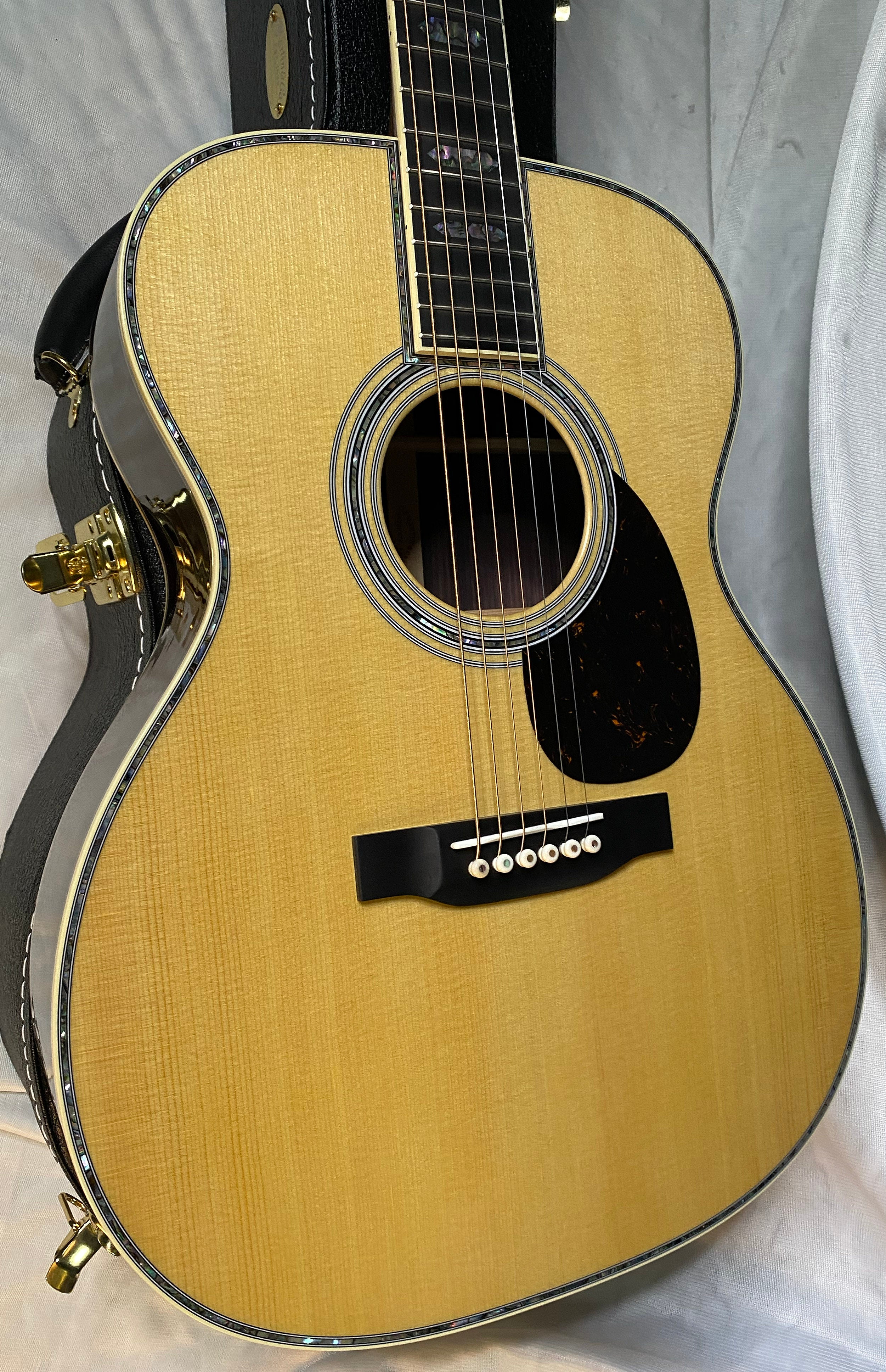 NEW Martin OM-45 Standard Series Acoustic Guitar - Natural with Aging Toner - 4.1lbs - Authorized Dealer - G05691