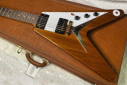 NEW! Gibson Custom 1958 Mahogany Flying V Reissue Electric Guitar - Antique Natural, VOS - WOW - Authorized Dealer - Only 6.9lbs! - G07132