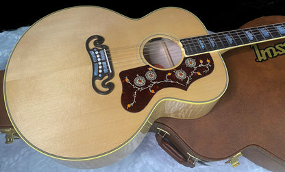 NEW ! Gibson SJ-200 Original Antique Natural - Baggs HiFi DNA System - 4.9 lbs - Authorized Dealer - Incredible Flamed Neck & Back! G07857